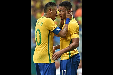 Gabriel Barbosa struck twice in a 4-0 win over Denmark