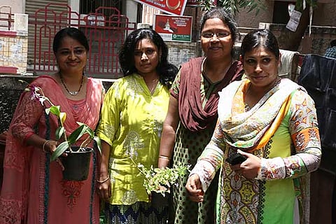 Usha Jain, Shanthi Ram Mohan, J Mohaneshwari and A Sanjeeda (Photo: Prakaash)