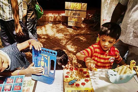 The workshop will help children to create board games based on Madras