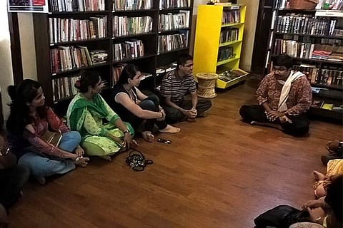 A group of readers at an interactive session