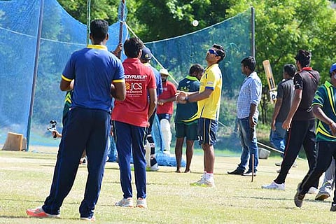 Thiruvallur Veerans practise ahead of their TNPL match against Karaikudi Kaalai