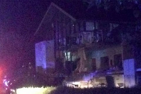 Local media reported the blast occurred just after midnight (Image: Vince Crate/Facebook)