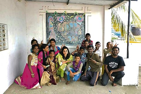 Students and teachers from Bhumi at a weekend session