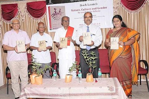 Dr P Mary with D Pandian of CPI, Rev Fr Dr Michael Amaladass and Rev Fr Francis Jayapathy