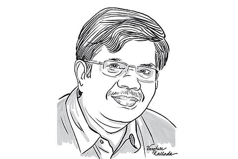 Justice K Chandru (Illustration by Varghese Kallada)