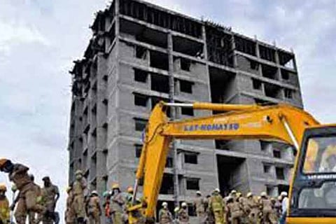 File photo of the second flat awaiting demolition