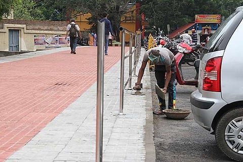 The second entrance on eastern side at Tambaram station gets a makeover (Photo: Justin George)