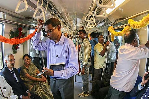 Many passengers enjoyed their first ride on the new stretch (Photo: Justin George)