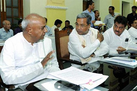 File photo of Karnataka CM Siddaramaiah at all party meet