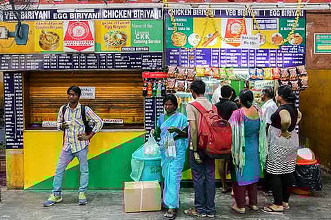 One of the shops closed at Chennai Central Railway Station