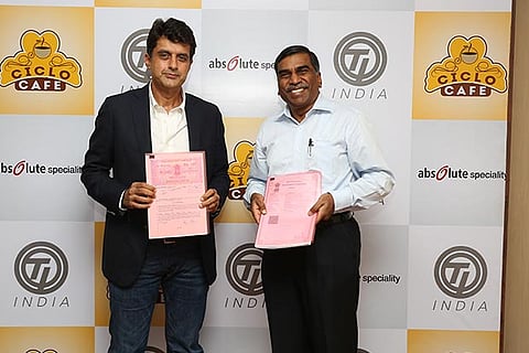 Ashish Thadani, CEO, Absolute Speciality Foods; MM Murugappan, Chairman, Tube Investments