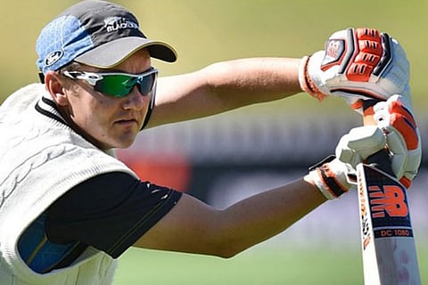 New Zealand coach Mike Hesson during a practice session ahead of the third Test against India