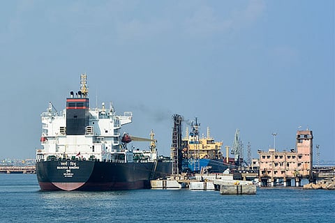 A file photo of the Chennai Port