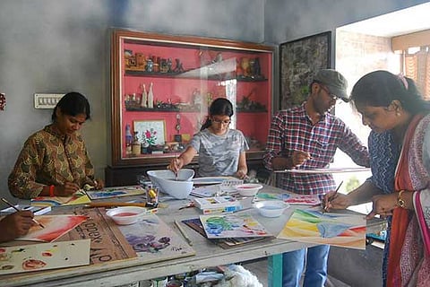 A recently conducted workshop by YouArt in the city