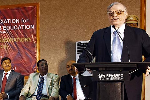 Kerala Governor P Sathasivam speaking at The American College in Madurai ((Photo: Imthias Ali)