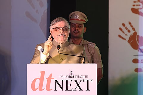 Kerala Governor, P Sathasivam speaking at the DTNext Assocham Employability Summit