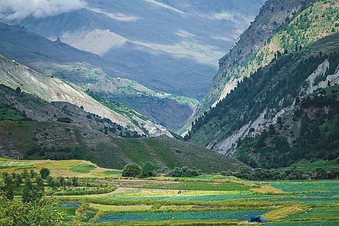 Enroute one of the most dangerous roads, from Manali to Leh