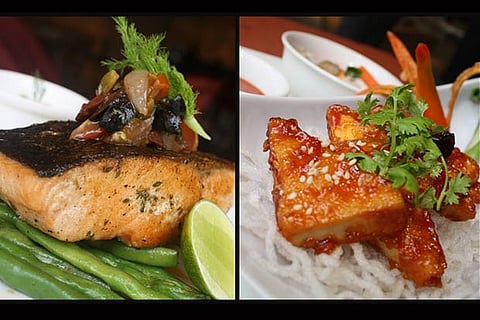 Food styled for commercial photography purposes