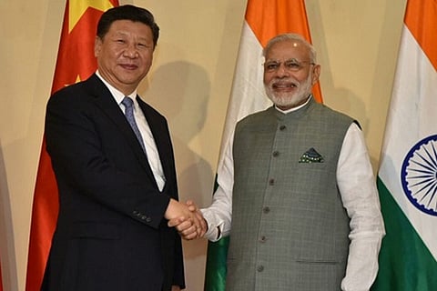 PM Modi and Chinese President Xi Jinping at the BRICS Summit