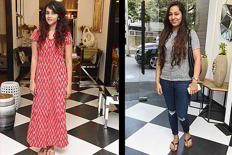 (L) Mithu and (R) Sheena