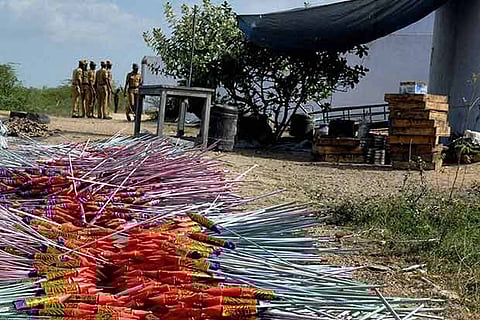 File photo of the fireworks factory on the outskirts of Sivakasi, Tamil Nadu