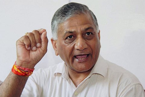 Minister of State V K Singh