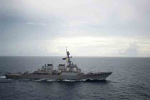 US Navy tests new warship in challenge to China