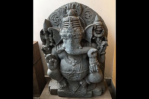 One of the idols seized from the smugglers? residence