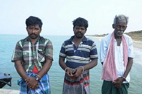 The arrested fishermen