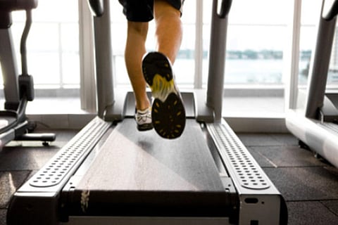 Treadmill running with heavier shoes may slow you down
