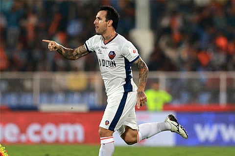 Rafael Coelho celebrates the winning goal