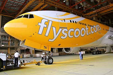 File photo of Scoot Airlines aircraft