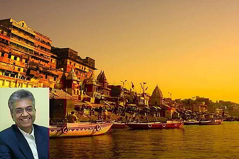 File photo of Varanasi and Insert: V Ravichandran