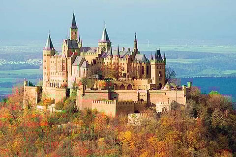 Hohenzollern Castle at Stuttgart in Germany