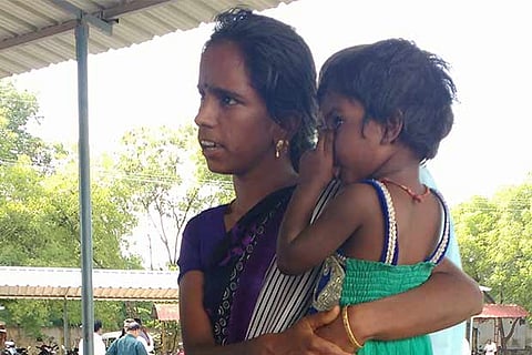 Vimaladevi with her child