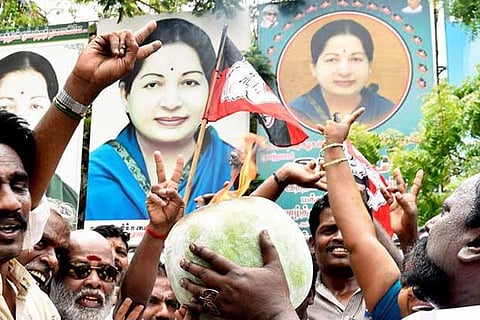 Representative image of the AIADMK functionaries