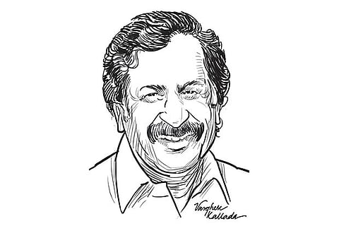 M Mahadevan, Founder, Hot Breads (Illustration by Varghese Kallada)