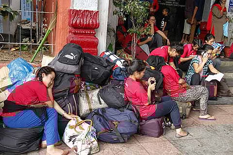 A group of 28 students from Mizoram stuck at Egmore station
