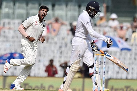 Umesh Yadav in action