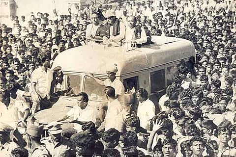 The famous open-campaign van that MGR used for his campaigns