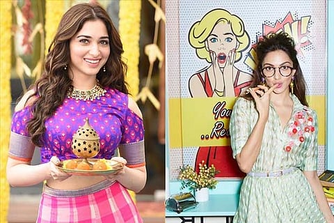 (L) Tamannaah and (R) Kiara Advani