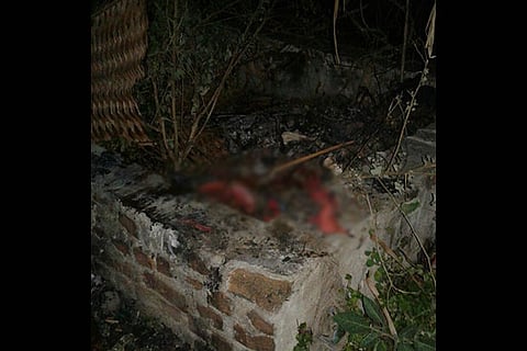 Cashless kin burn woman’s body at burial site on their own