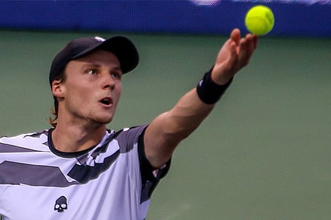 Kovalik serves to top seed Cilic in the Chennai Open