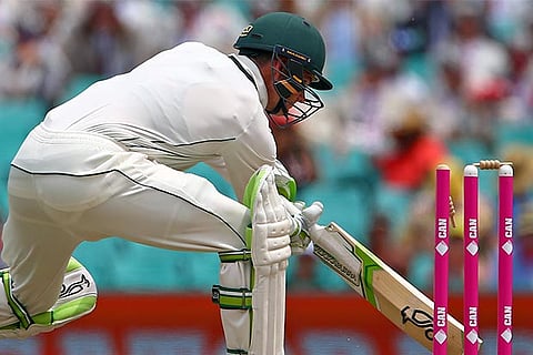Handscomb gets out hit wicket after his century