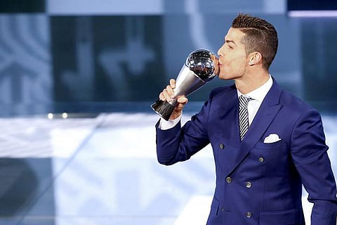 Cristiano Ronaldo wins FIFA's player of the year award