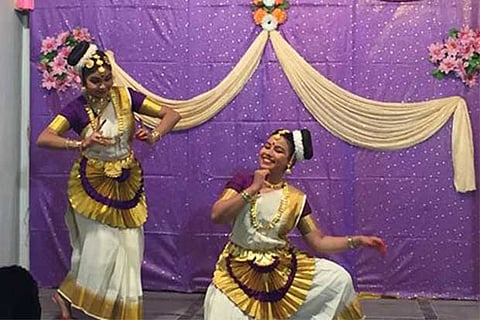 Mohiniattam performance by Madhumathi, Swarna as part of the pre-events of Urur Olcott Kuppam Vizha