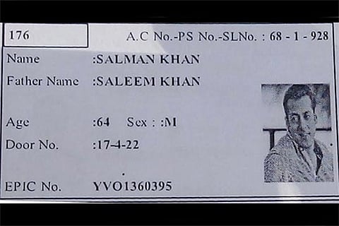 The image of a voter?s slip that has gone viral