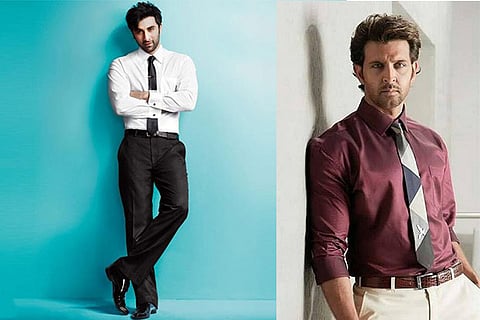 (R) Ranbir Kapoor and (L) Hrithik Roshan