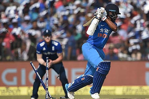Shikhar Dhawan?s woeful form continued and the southpaw was dropped for the third ODI