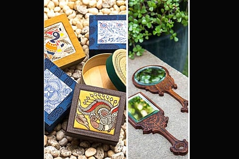 Works of artisans available at Kamala